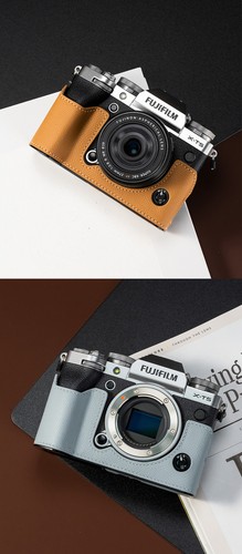 Real Leather Camera Bag Case Cover For Fuji XT5 X-T5 X-T30II XT30II XS20 X-S20 - Picture 17 of 36