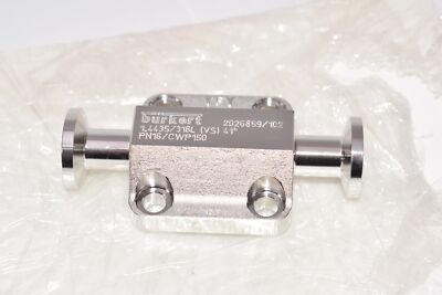 NEW Burkert 2026859/102 1.4435/316L (VS) 41 DEG Valve Stainless 4 Bolt 