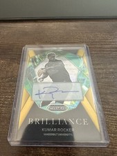 2022 Panini Prizm Draft Picks Kumar Rocker Gold Brilliance Auto 8/10