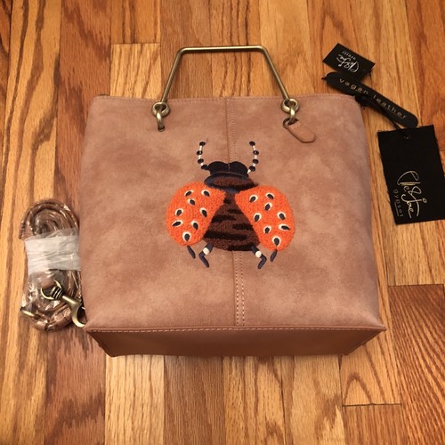 Borsa a mano Elle Jae Gypset Rosa Vegana in pelle - Elegante Designer Ambientale NUOVA - Foto 3 di 9