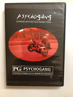 Psychogang Extreme Motorcycle Riding Team DVD 2003 Rare