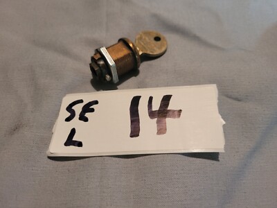 SEEBURG WALLBOX LOCK WITH KEY S-865 WITH PIN OPENS CLOCKWISE PRE-OWNED