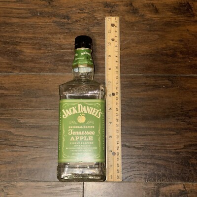 EMPTY Jack Daniels Apple Whiskey 750 ML Liquor Bottle Home Décor Crafts Arts