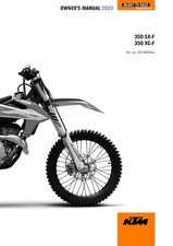 KTM Owners Manual Book Guide 2020 350 SX‑F US & EU, 2020 350 XC‑F US  