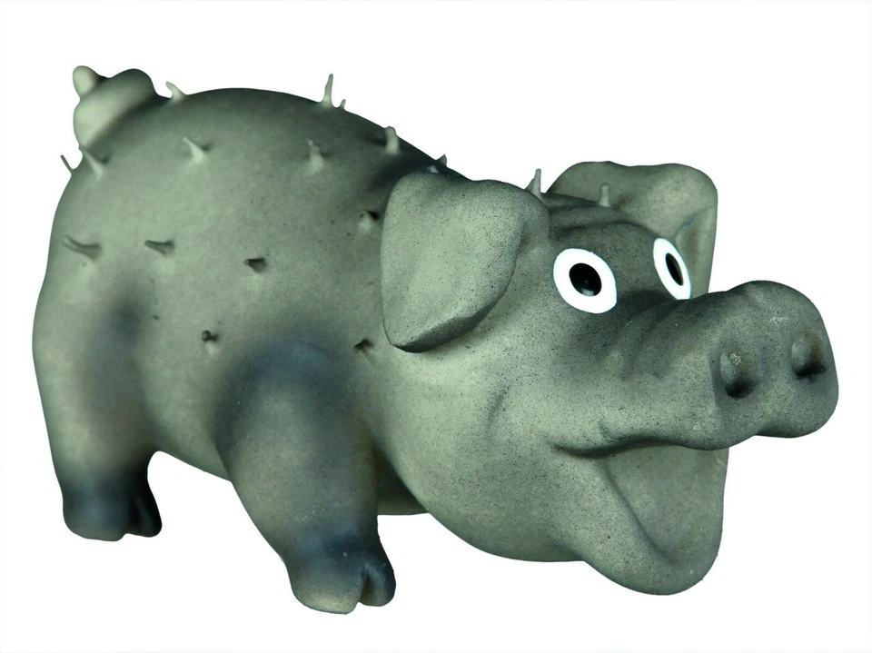 Trixie Bristle Pig with Voice, Latex, 10 CM Foto 3 de 4