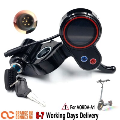 For AOKDA A1 Electric Scooter control instrument, Bring the key，female socket---