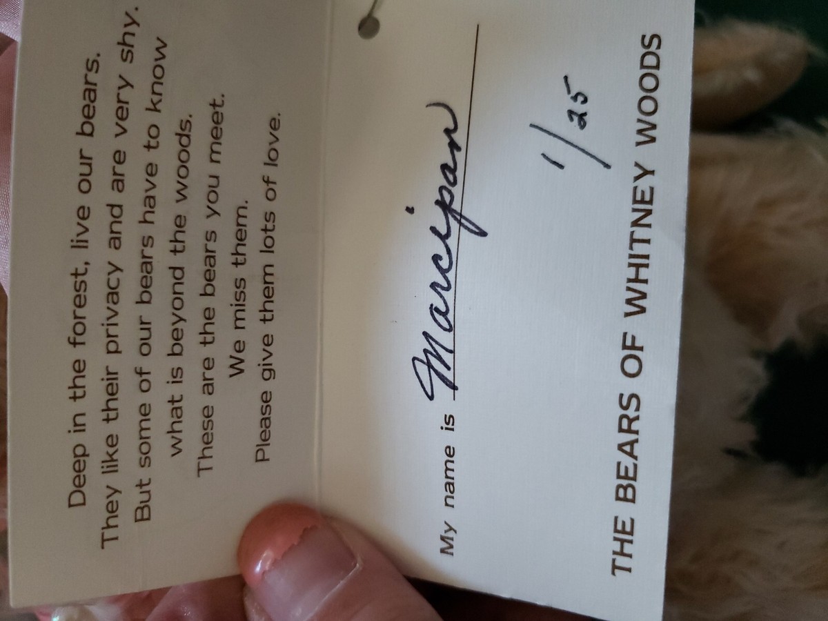 MARCIPAN by Bear Artist Shirley Whitney from the Bears of Whitney Woods # 1  25 | eBay