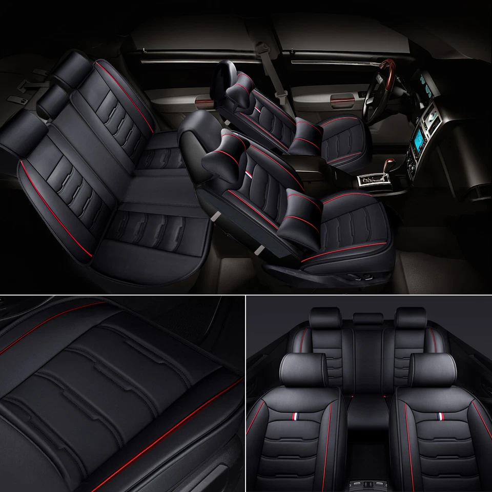 For Lexus GX460 NX250 UX250h Leather Car Seat Covers Full Set 5 Seats Front+Rear Foto 2 de 4