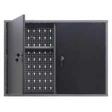 Garage Wall Mounted Hanging Tool Box Storage Cupboard Lockable Chest Cabinet UK