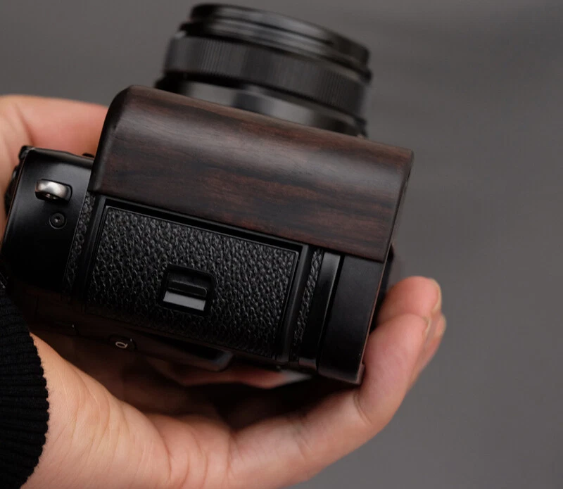 Handmade Wooden Wood Ebony and walnut Hand Grip for Fujifilm Fuji X-PRO3 Xpro3 - image 4 of 4