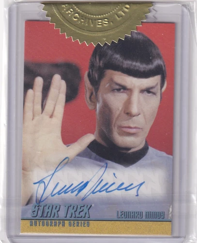 STAR TREK The Original Series (TOS) Autograph Card Leonard Nimoy as Spock