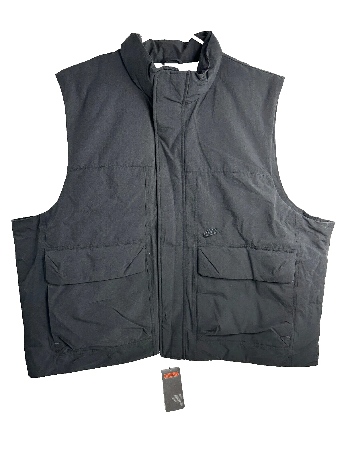 Nike Therma-FIT Tech Pack Insulated Vest Full Zip Black Men`s Sz 2XL DQ4304-010