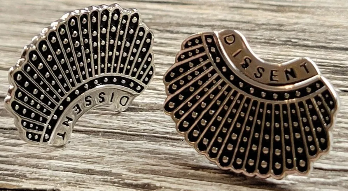 Ruth bader ginsburg dissent hotsell collar earrings