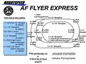 Lionel American Flyer Express Track Pack S Gauge R Fastrack Design Layout New Ebay