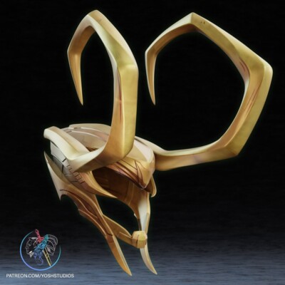 LOKI Marvel Rivals Helmet 3D Printed PLA Magnets Included