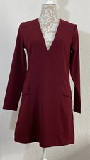 BNWT Pretty Little Thing Size 6 Blazer Dress Burgundy Red Vintage Style