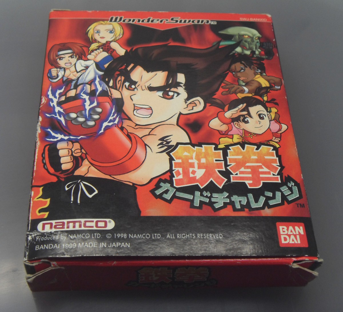 Japanese Wonderswan Tekken Card Challenge Game Complete with Box