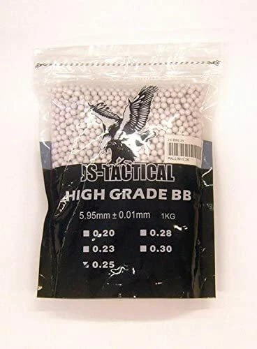 PALLINI JS-TACTICAL 0.20 DA SOFT AIR 1 KG-5000 PALLINI 6MM PRIMA QUALITA'