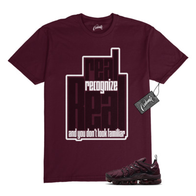 VaporMax Night Maroon Burgundy Cedar White Black Plus Air T Shirt Match RRR