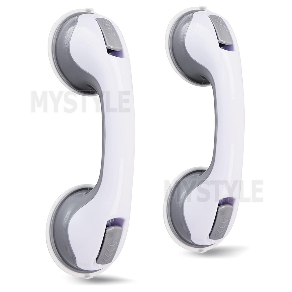 2X Safety Bath Handle Aid Bathroom Shower Hand Grab Grip Wall Suction ...