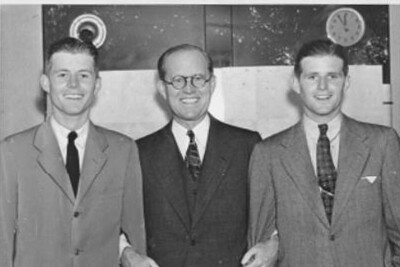 Young JFK John Kennedy with His Father and Brother Joseph Jr. 4''X6'' Photo #1