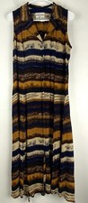 Vintage 90’s Y2K Betsys Things Rayon Multicolor Striped Maxi Dress Size 6P