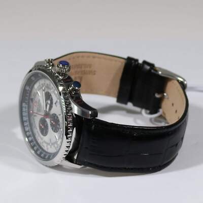 Swiss Alpine Military Silver Dial Stainless Steel Chronograph