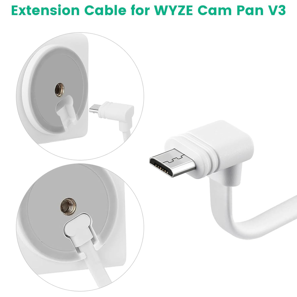 Power Cable Wyze Cord Wyze Camera Cord 50ft Flat USB Extension