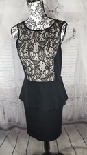 Dress party cocktail kenzie sz small S lace evening sexy black junior