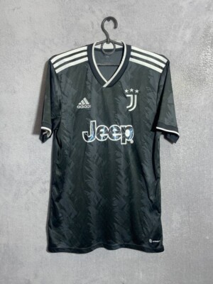 Juventus Jersey Away Football Shirt Black Adidas Maglia Mens Size
