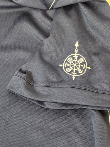 Camisa Polo Nike Para Hombre 2XL Golf Dri Fit Ropa Activa Azul Brújula Bordada - Imagen 7 de 13