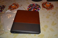 Franklin Covey BINDER MONARCH  LOGAN LEATHER Planner BROWN  NEW STUNNING
