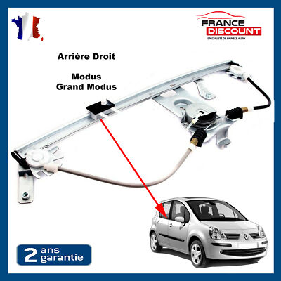 Lève-vitre électrique Arrière Droit Pour Renault Modus/Grand Modus - Référence 8200801329, Neuf, Garantie 2 Ans