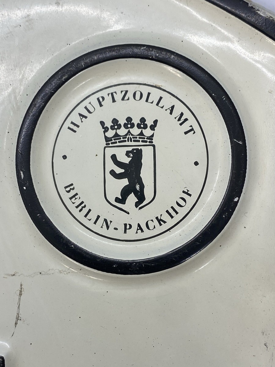 Rare Pair Of German Berlin Oval License Plates ( 100 Z-321 ) | eBay