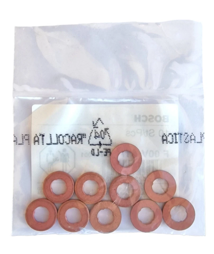 Genuine Bosch Jeep Renegade SUV 1.6 CRD Diesel Fuel Injector Washers - Image 2 of 2
