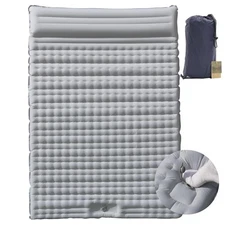 HI FINE CARE Double Inflatable Camping Sleeping Pad for 2 Persons Waterproof ...