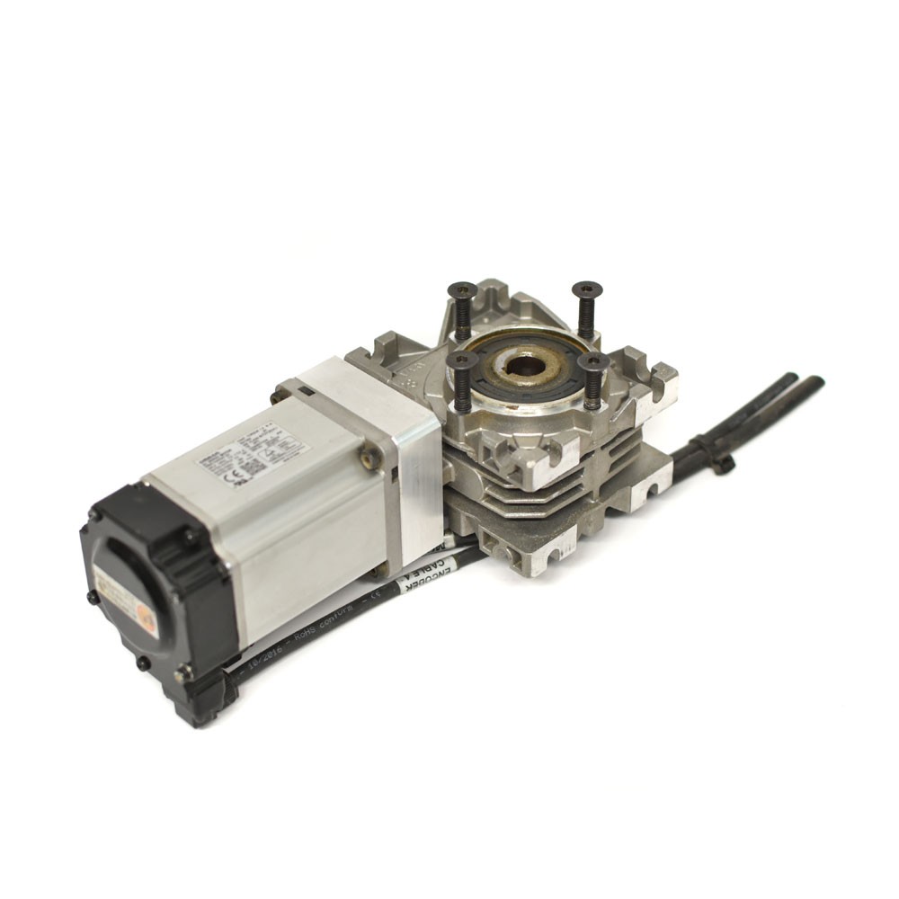 Omron R88M-K40030T-S2 Servo Motor 3000 r/m w/ Varvel FRT28B320DQM Right GearHead