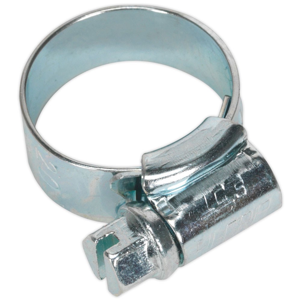 Sealey Hi-Grip Hose Clips Zinc Plated Ø13-20mm Pack Of 30