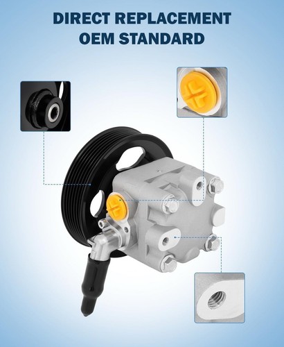 Power Steering Pump w/Pulley for Nissan Altima 2007 2008 2009 2010 2011 2012 - Picture 8 of 12