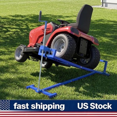 800lbs Manual Crank & Handle Heavy-Duty Lawn Mower Lift Jack for Riding Mowers