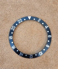 Original Rolex GMT Master ll 16710 16700 Reloj Bisel INSERTAR Auténtico