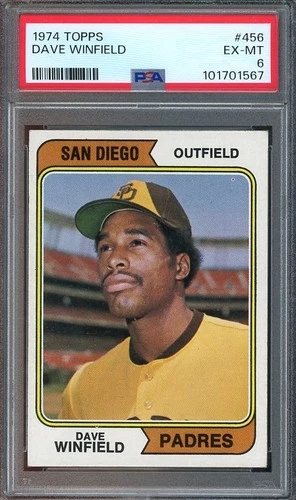 1974 Topps #456 Dave Winfield EX-MT PSA 6 San Diego Padres 1567