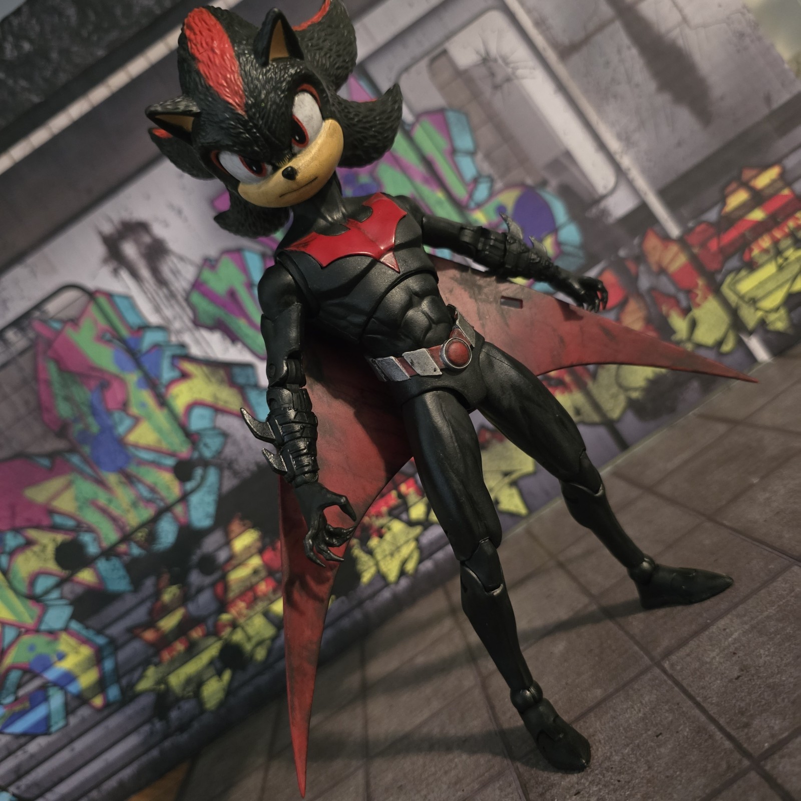 McFarlane Batman Beyond Shadow The Hedgehog Custom Sonic Joker Bane ...