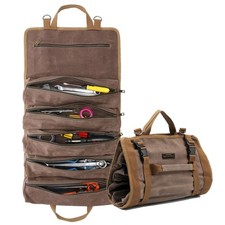 Wrench Tool Roll Bag, Heavy Duty Waxed Canvas Multi-Purpose Tool Organize Bag...
