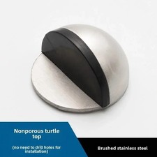 Door Stop Floor Wall Oval Stopper Stick-on Self Adhesive Buffer Stopper Rubber