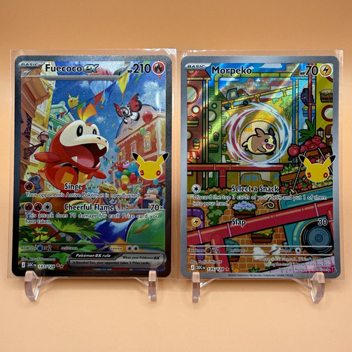 Pokemon 30th Celebrations Fuecoco ex147/198 & Morpeko 135/165