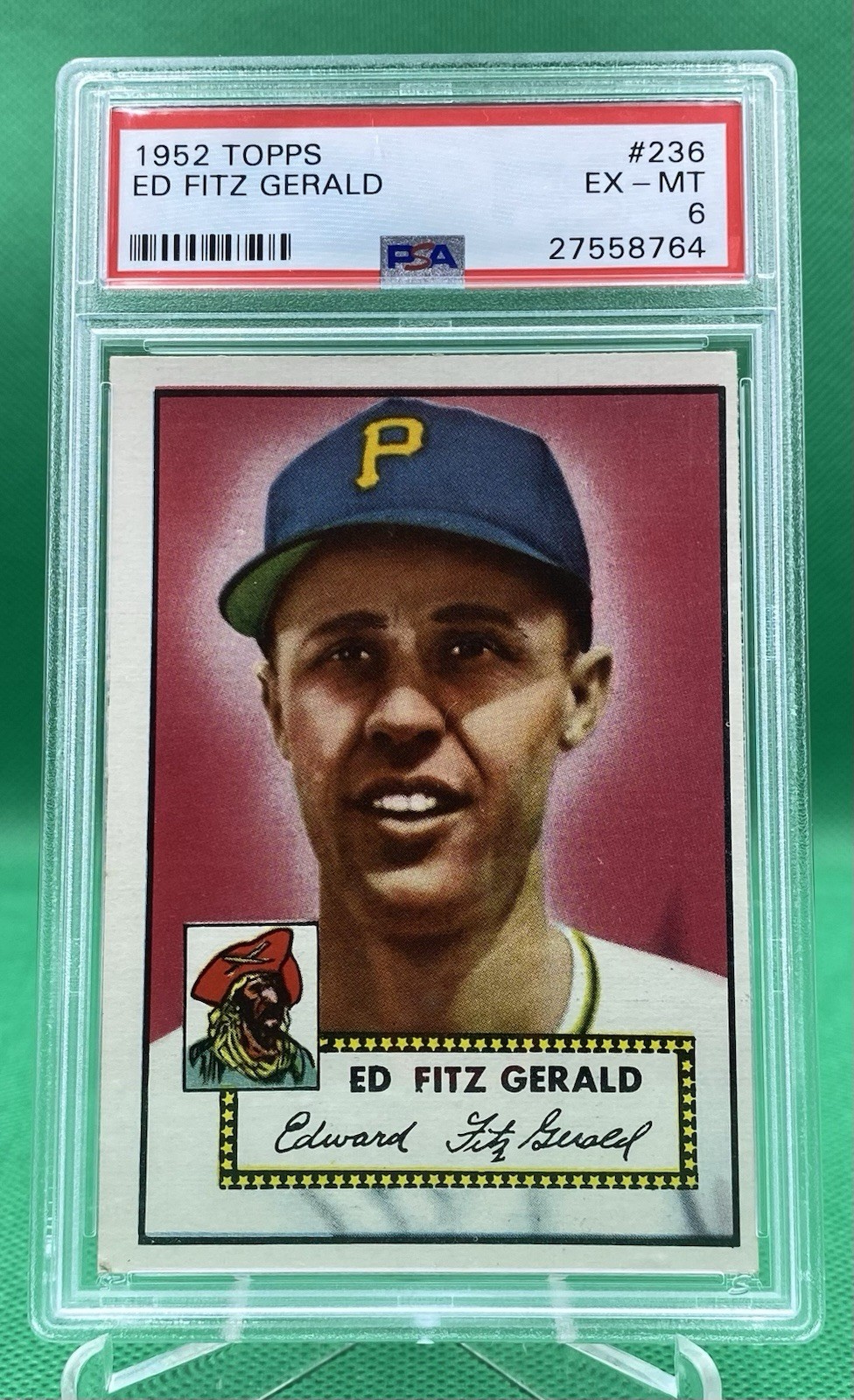1952 Topps #236 Ed Fitz Gerald PSA 6 EX-MT 27558764