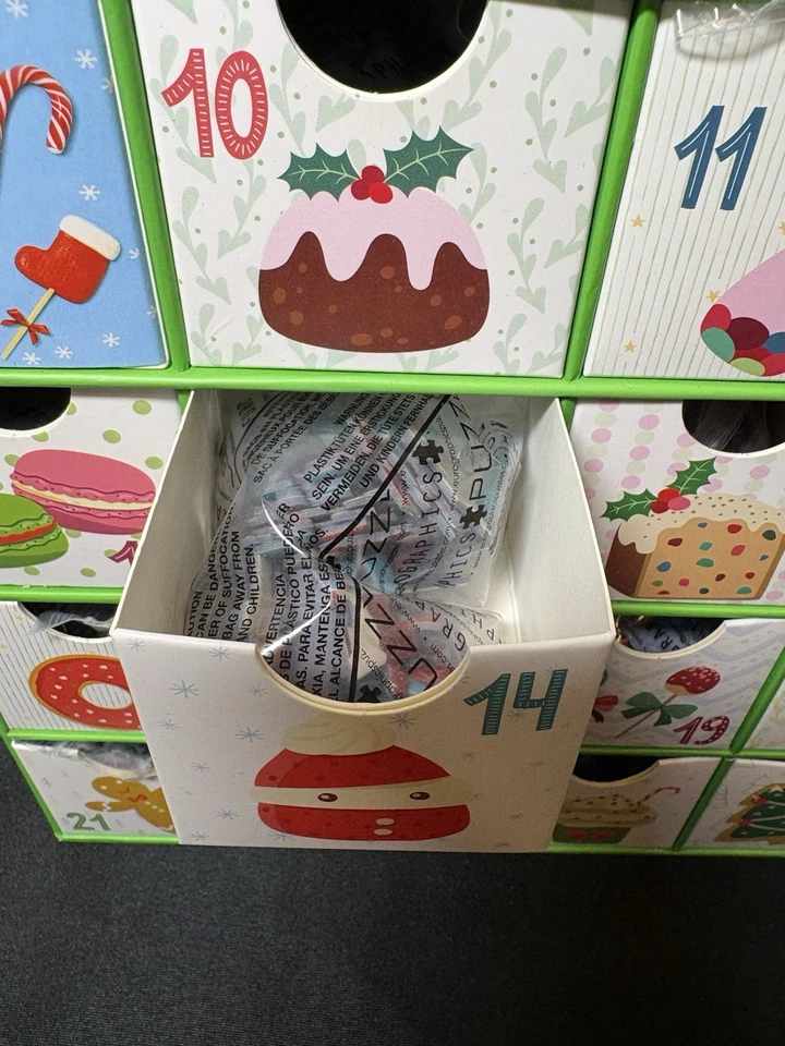 Eurographics Sweet Christmas Advent Calendar 24 Day Surprise Jigsaw Puzzles - Image 3 of 4