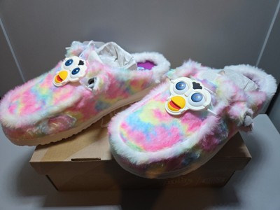 NWT Hey Dude Wendy Slip Furby Rainbow Slip Casual Shoes US Womens Size 9