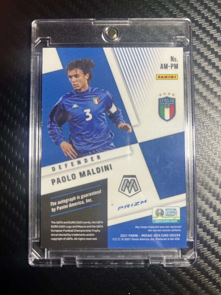 Paolo Maldini Auto | Mosaico Panini 2021 UEFA Euro Soccer | Italia | Prizm Auto Foto 2 de 3